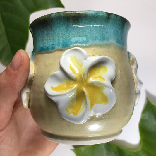 Triple Plumeria Mug hb